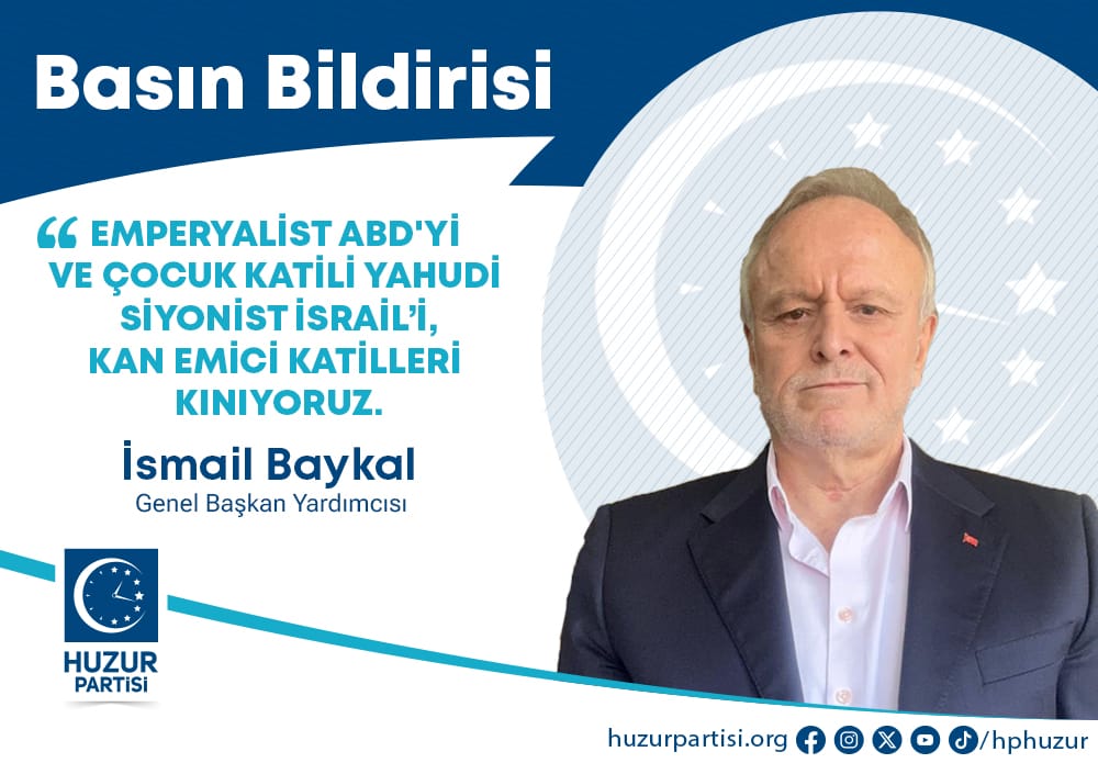 Emperyalist AB'yi ve Çocuk Katili Yahudi Siyonist İsrail'i, Kan Emici Katilleri Kınıyoruz