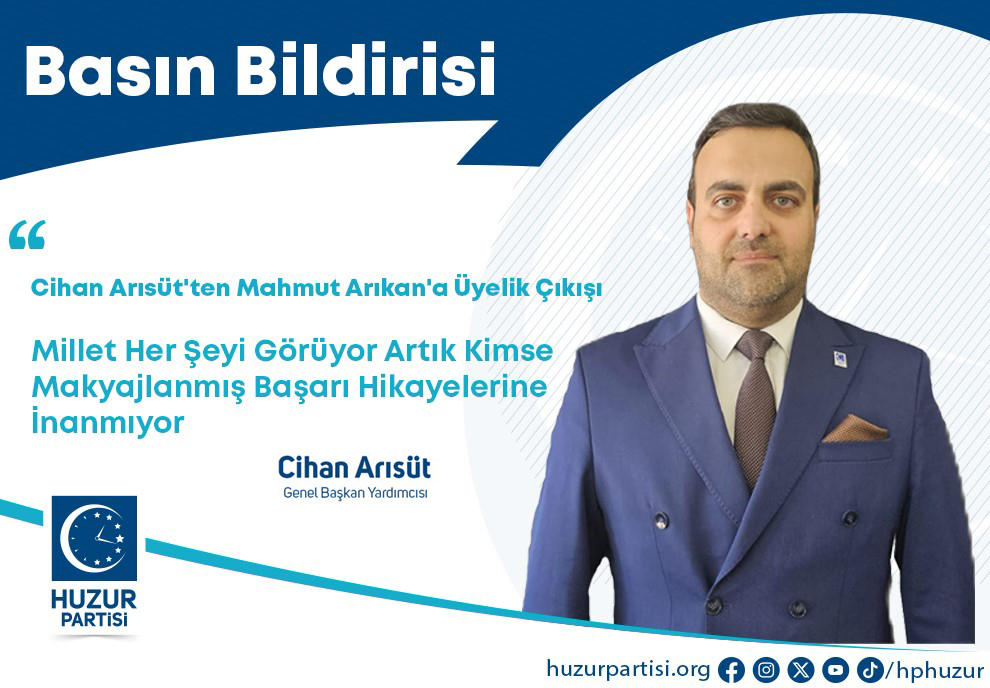 Cihan Arısüt'ten Mahmut Arıkan'a Üyelik Çıkışı: Millet Her Şeyi Görüyor Artık Kimse Makyajlanmış Başarı Hikayelerine İnanmıyor